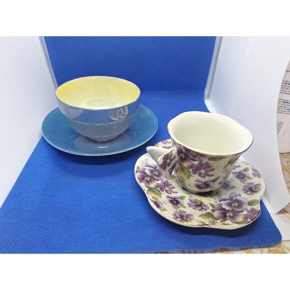 Lot Of Two Different Teacup and Saucer Sets- Estate Find - Picture 1 of 10